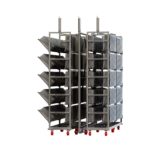 BetterBuilt VHS Series High Capacity Cage Washing System - Vertical Header with Two 5-Level Cage Racks Image